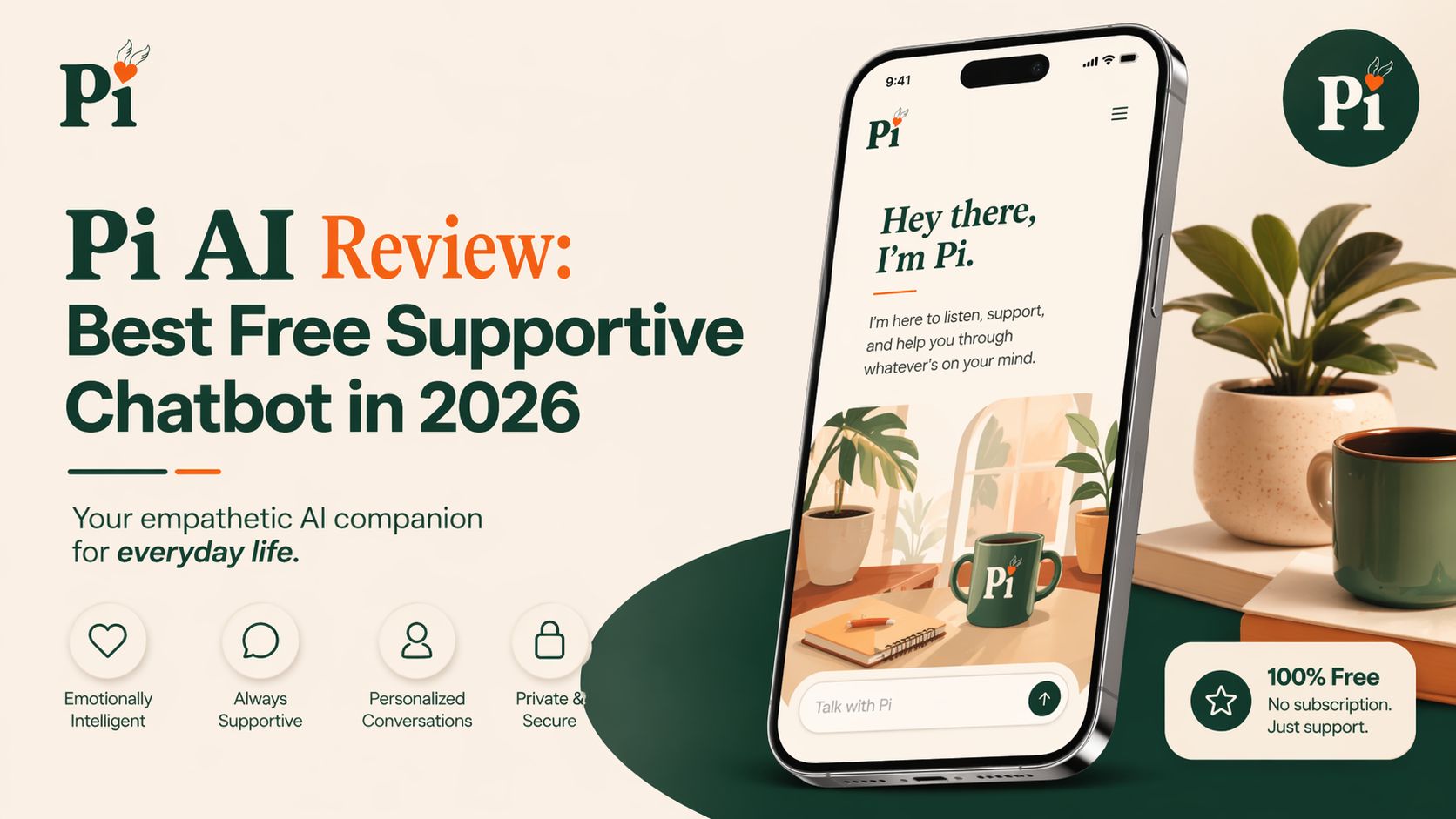 Pi AI Review: Best Free Supportive Chatbot in 2026