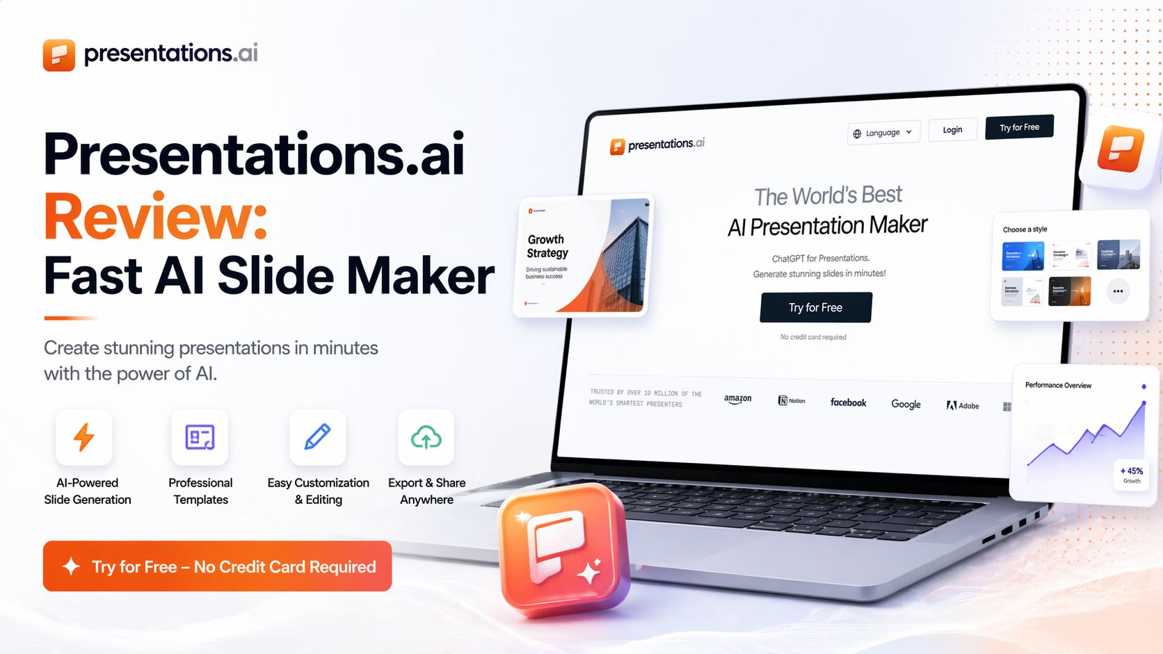 Presentations.ai Review: Fast AI Slide Maker screenshot