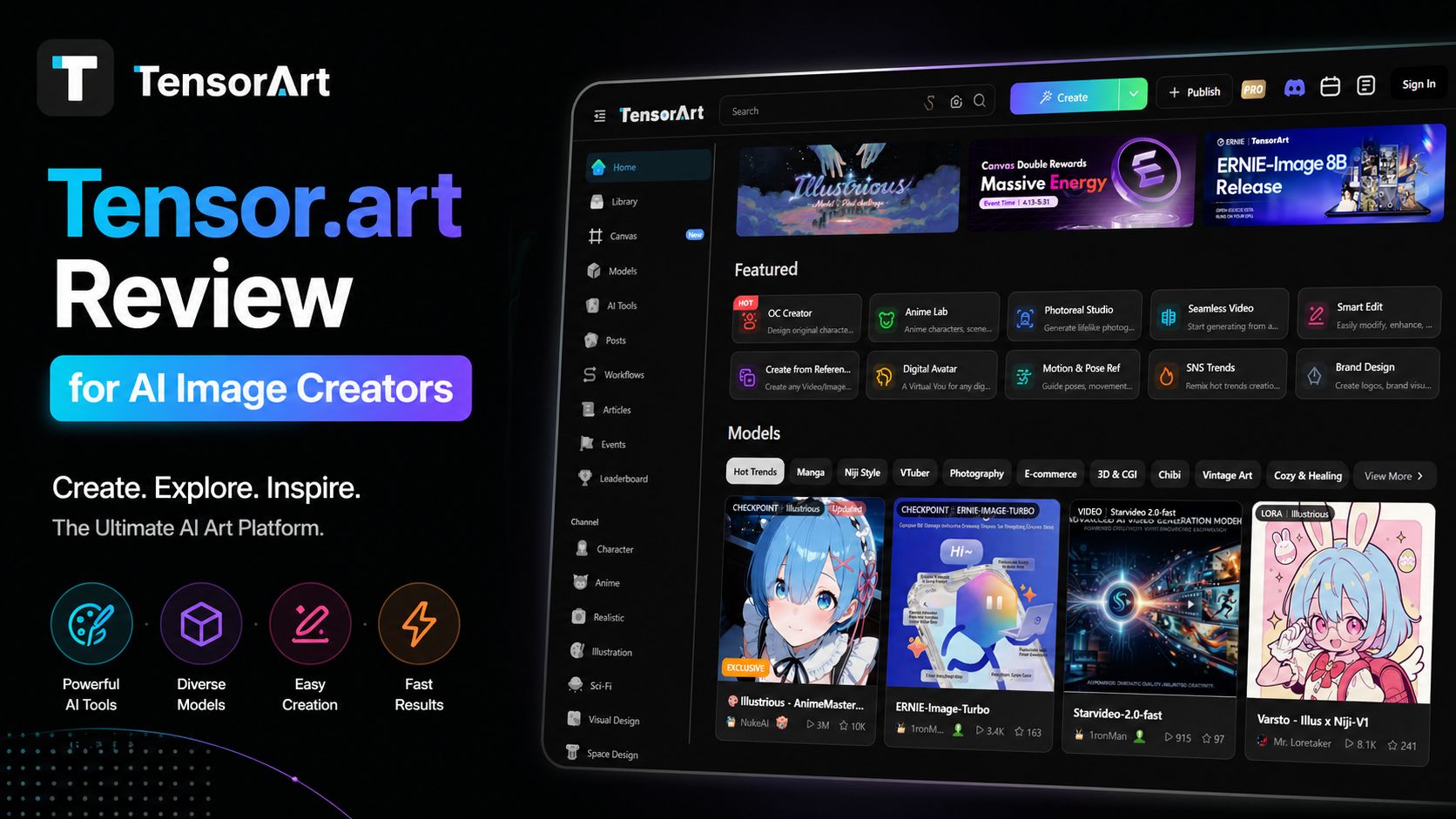 Tensor.art Review for AI Image Creators