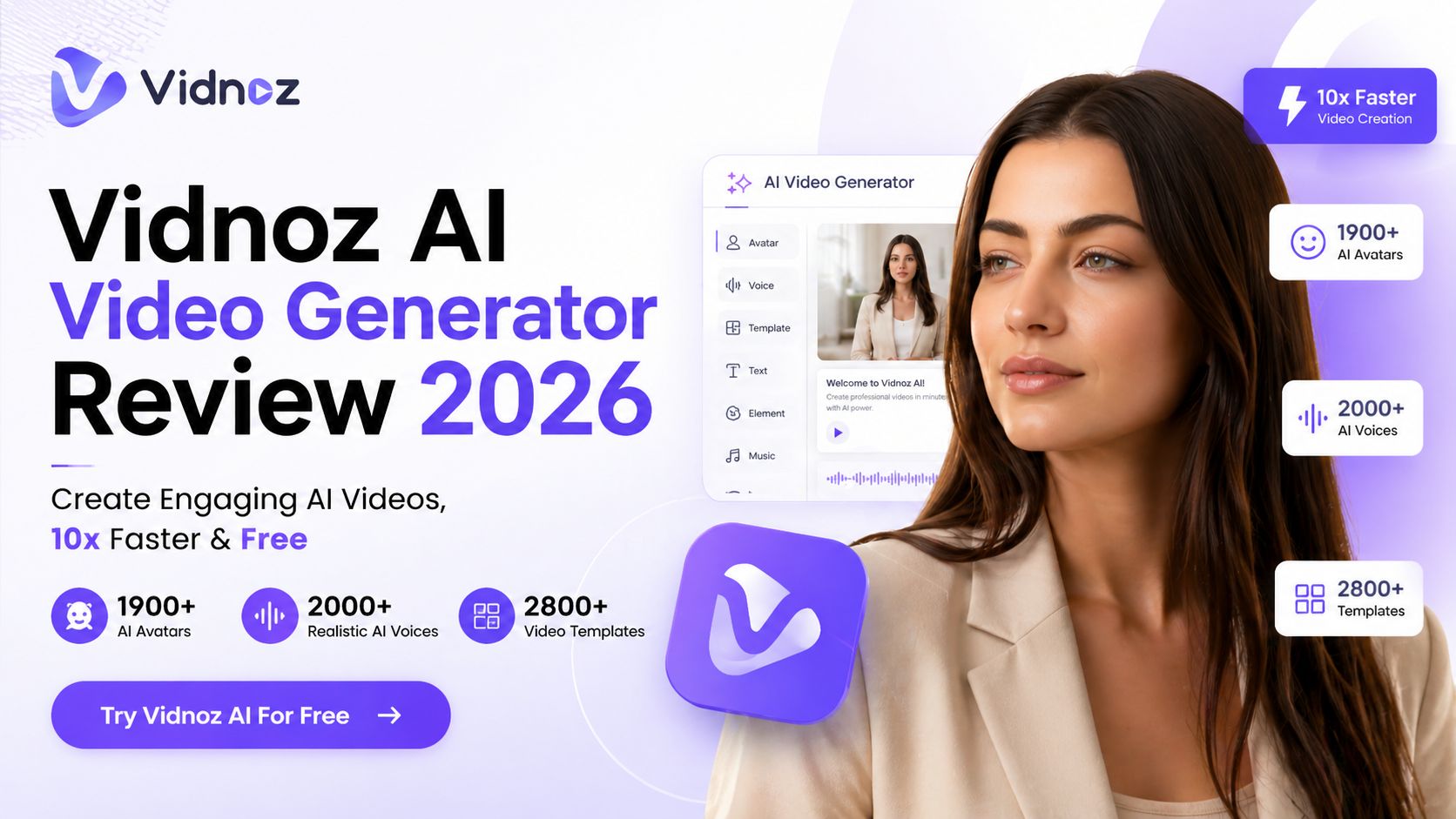 Vidnoz AI Video Generator Review 2026