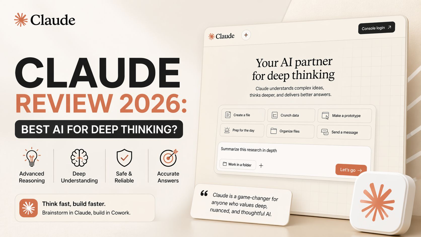 Claude Review 2026: Best AI for Deep Thinking?
