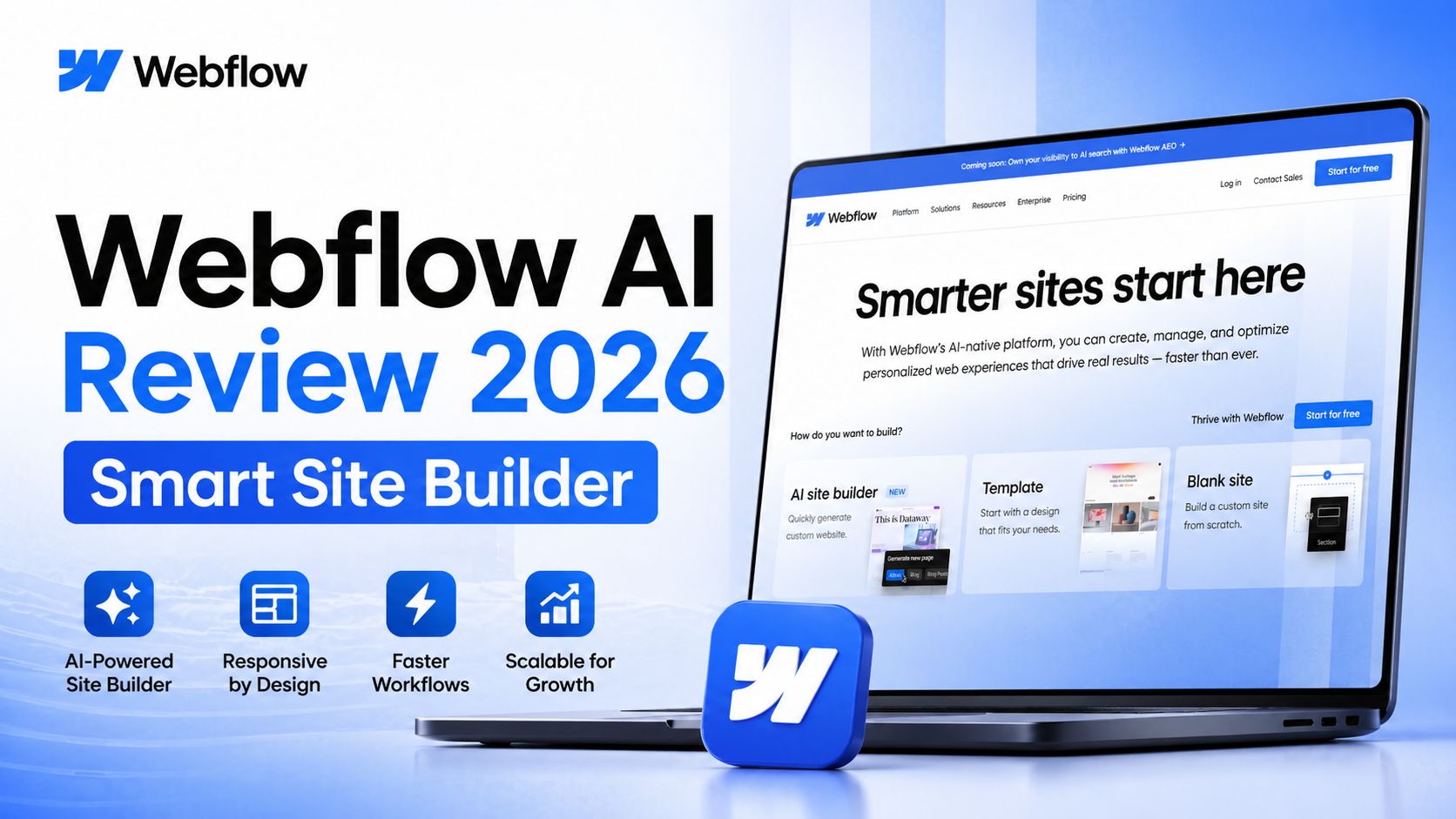 Webflow AI Review 2026 Smart Site Builder