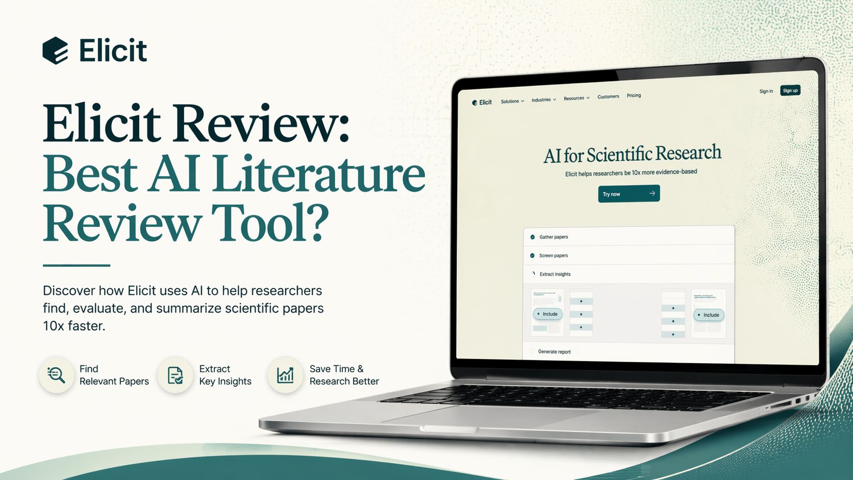 Elicit Review: Best AI Literature Review Tool? screenshot