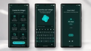Create My Widget feature in Gemini Intelligence