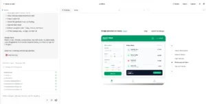 Google AI Studio showing design previews for Bazarer Hishab app