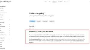 OpenAI introduced Codex Mobile in preview, allowing users to stay connected to coding tasks from the ChatGPT mobile app.