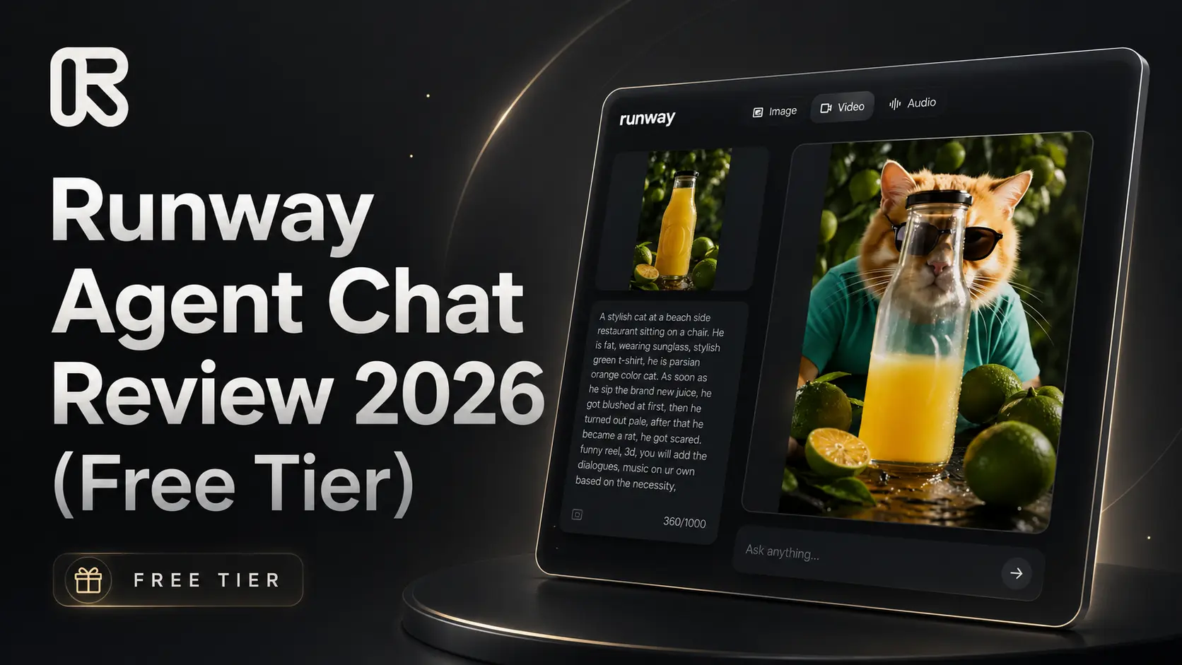 Runway Agent Chat Review 2026 (Free Tier)