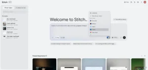 Google Stitch lets you start with design presets or create your own design direction