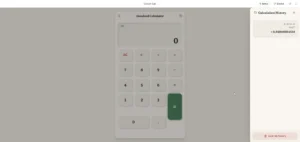 Calculator made by Google AI Studio Preview -03