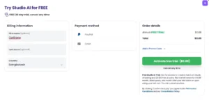 Creative Fabrica Studio AI Free Trial Checkout